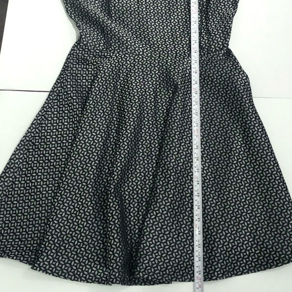 BB Dakota Black and Silver Shimmer Dress leaf pattern print - Picture 8 of 11